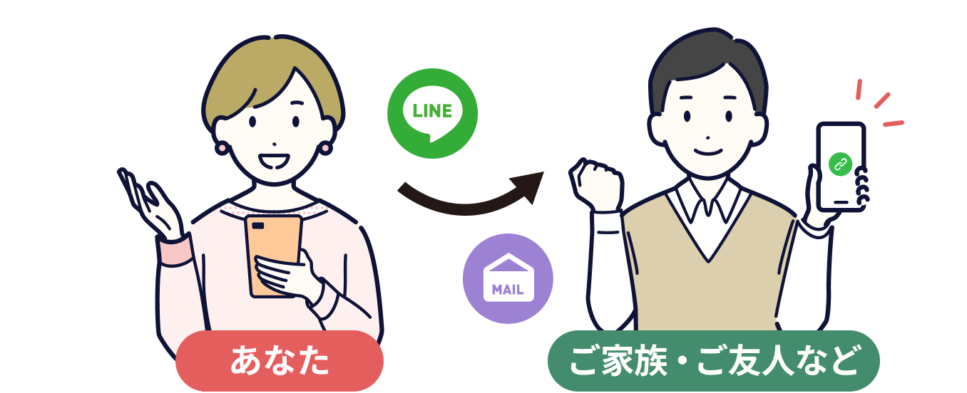 ご紹介者さまのSTEP2を表すイラスト