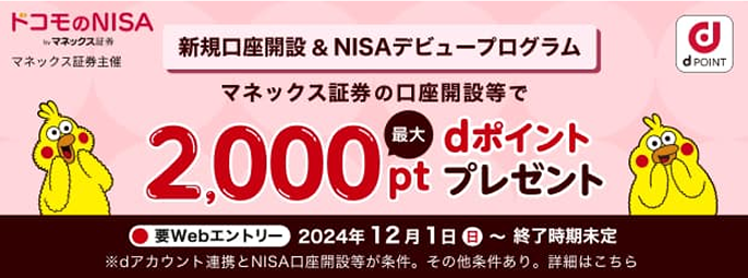 新規口座開設＆NISAデビュープログラム